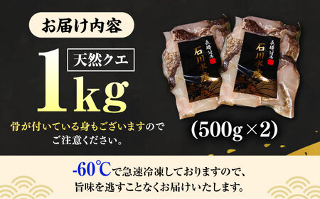 【 対馬産 】 天然 クエ 1kg（500g×2）（切り身） 鍋 高級 [WAB011] クエ くえ