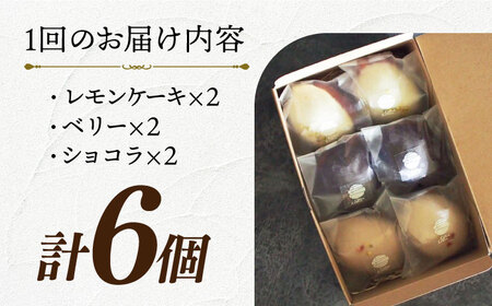 【6回定期便】レモンケーキ 3種[EBR031]  グルテンフリースイーツ スイーツ すいーつ 米粉 こめこ 焼菓子 詰め合わせ お菓子 レモンケーキ れもんけーき 長崎 冷凍 個包装 人気 ランダム おかし 定期便 定期 ていきびん