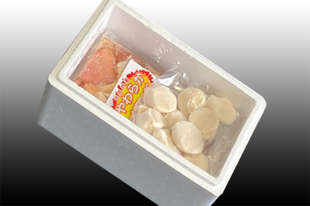 味付け若鶏350g×2P、ほたて貝柱200g×1P A-76018