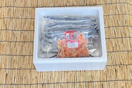 【北海道根室産】冷凍生さんま5尾×5P・花咲かにむき身300g×1P C-76005