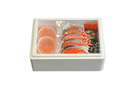いくら醤油漬け100g×2P、紅鮭5切×4P C-76006