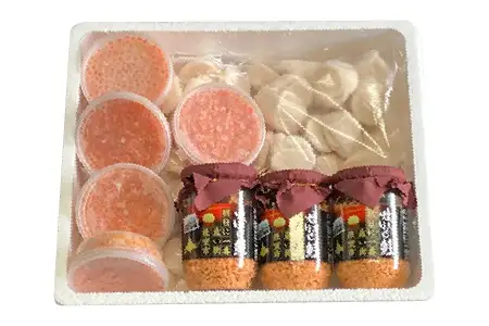 ほたて貝柱500g×5P、いくら醤油漬100g×5Ｐ、鮭フレーク150g×3瓶 E-76002