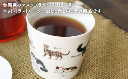 【美濃焼】 温度で変化する器 温感 ネコマグカップ  『ゆる猫 1』【丸モ高木陶器】[TBA186]