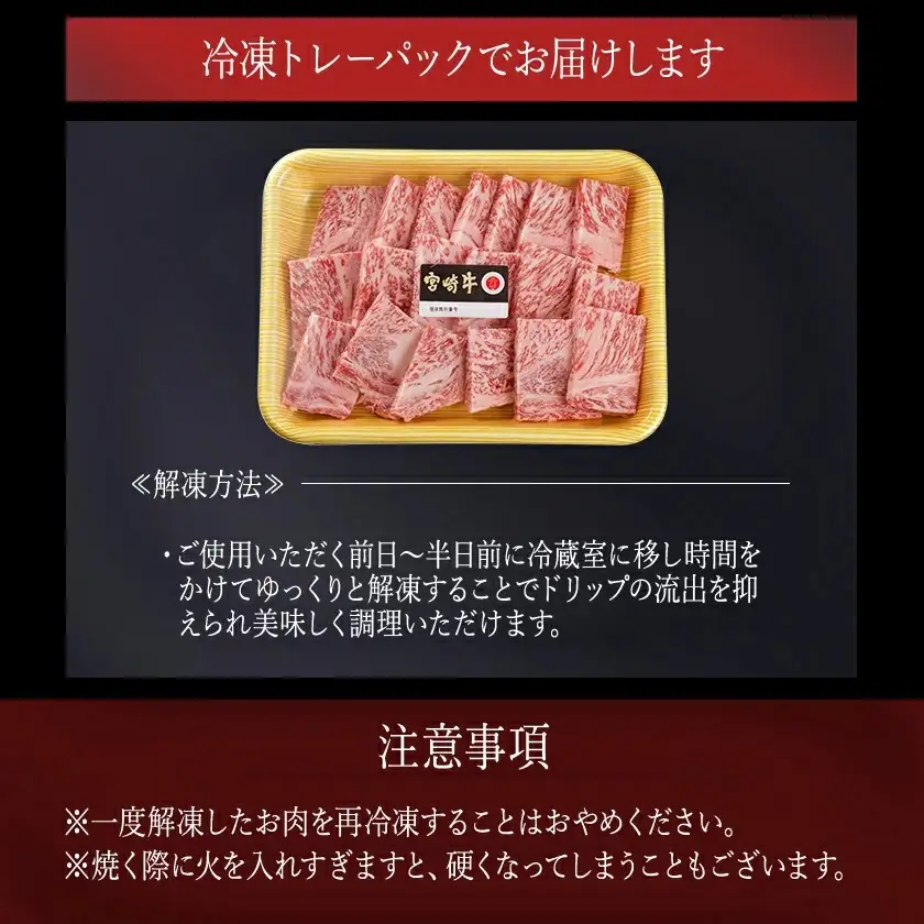 宮崎牛(A5)ロース焼肉用500g_AD-0114_(都城市) 牛肉 最高級A5ランク 5等級 都城産 ブランド牛 ロース肉 焼肉用