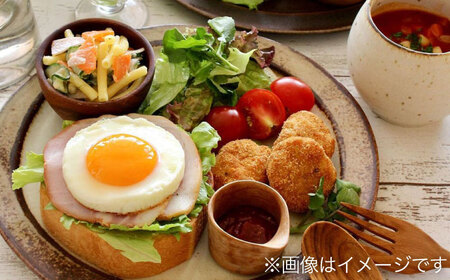 【美濃焼】土ものマット 丸々 大皿 ペアセット (チャロン)【カネコ小兵製陶所】食器 パスタ皿 ワンプレート ランチ ディナー ギフト プレゼント シンプル おしゃれ [MBD199]
