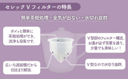 【美濃焼】セレック Vポット 720ml（新 ラベンダー）【山加商店】C-SV-3 食器 茶器 急須 ティーポット お茶 緑茶 ティータイム 花柄 ホワイト シンプル おしゃれ レンジ対応 食洗機対応 送料無料 [MEB027]