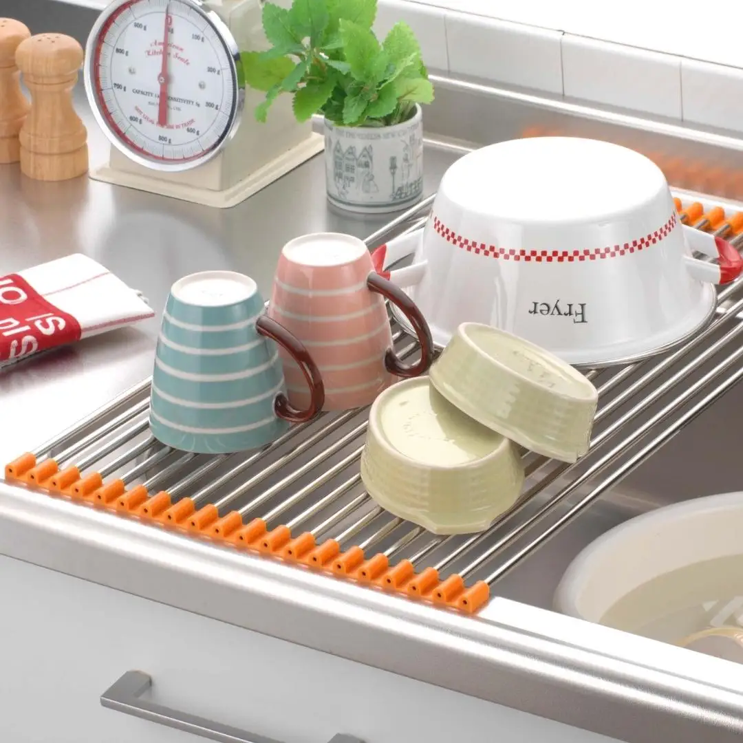 スノコロロ オレンジ キッチン用品 燕三条製 ステンレス製 [株式会社オビタス] 【011S113】