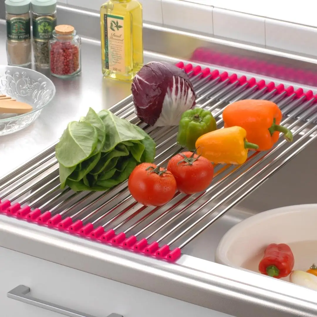 スノコロロ ダークピンク キッチン用品 燕三条製 ステンレス製 [株式会社オビタス] 【011S115】