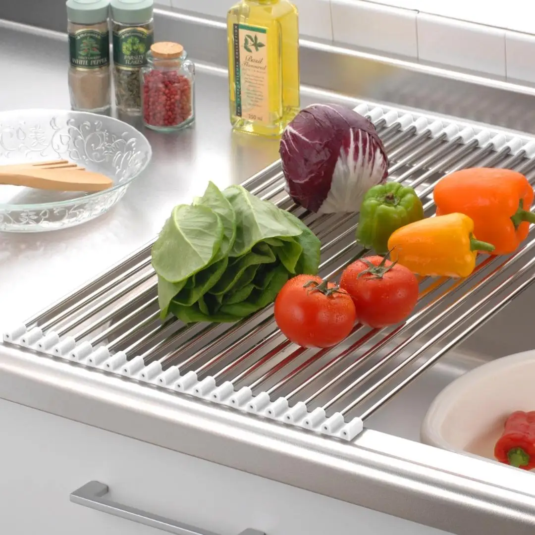 スノコロロ ホワイト キッチン用品 燕三条製 ステンレス製 [株式会社オビタス] 【011S116】