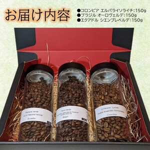 ナショナルウィナー スペシャルティコーヒーギフト 450g《 焙煎 浅煎り フルーティー 酸味 香り ギフト 豆 3種 セット ふるさと納税 珈琲 コーヒー 》【2402G11702】