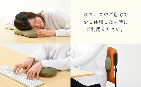 もちもちとした触り心地 米プラ＆テンセル 笹団子まくら 約28×12cm 寝具 枕 日用品 ミニクッション クッション 笹団子デザイン 