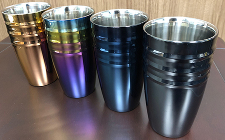 LIFE UW FACTORY タンブラーカラー（ライン3本） 食器 グラス コップ 雑貨 加工品  レインボー