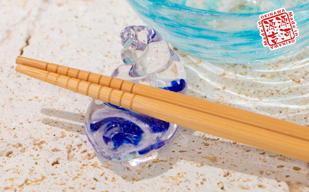 【琉球ガラス】源河源吉　箸置き5個セット