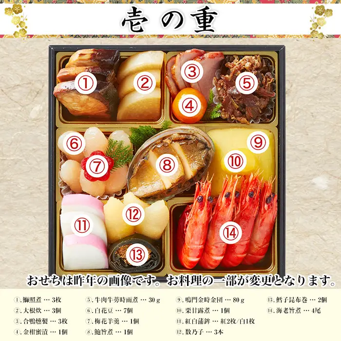 【京料理 道楽】6.5寸冷蔵おせち 平安祝重「清新」(約3～4人前) ｜京都 老舗料亭 本格和風おせち 人気