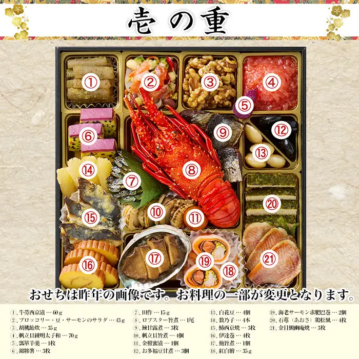 【京料理 道楽】8.5寸冷蔵おせち 福来重「新玉の息吹」(約5～6人前) ｜京都 老舗料亭 本格和風おせち 人気