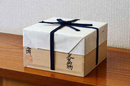 和紙染露草文蓋物(H025156)