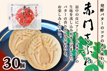 【赤門堂の焼菓子】サクッと新食感 赤門サブレ 30枚 サブレ クッキー 最中 もなか 発酵バター お菓子 郷土菓子 ご当地スイーツ 焼き菓子 焼菓子 贈物 プレゼント ギフト 贈り物 お土産 おやつ B-636