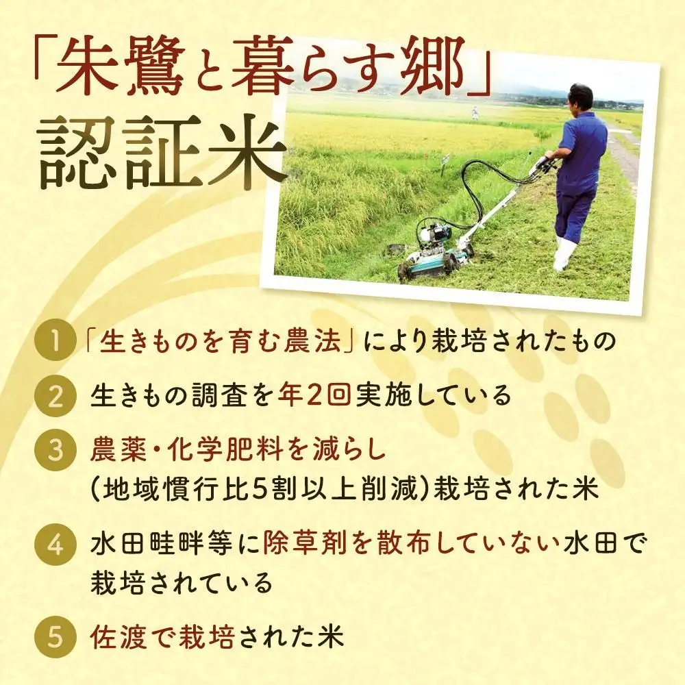 米 定期便 朱鷺と暮らす郷 佐渡産コシヒカリ ( 5kg × 全3回 ) 【令和7年産】