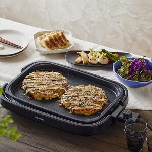 網焼き風ホットプレート アイリスオーヤマ IHA-A20-B ブラック ｜ ホットプレート 新生活 