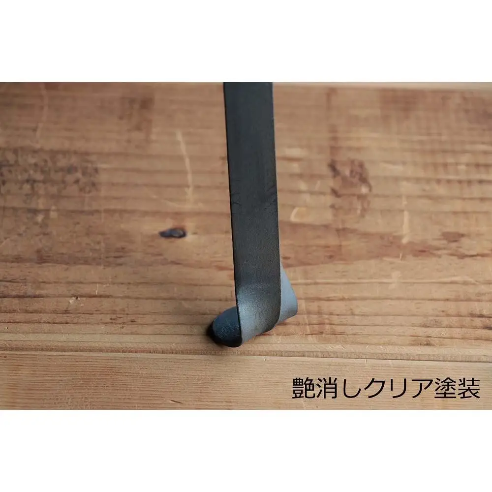 カウンターチェア(SEAT300)木材：ホワイトオーク材×フレーム：2液ウレタン塗装　艶消しクリア アンティーク風インダストリアルアイアン