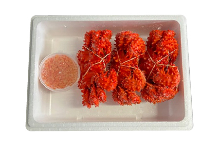 花咲かに300g前後～450g前後×3尾・いくら醤油漬け100g×1P B-76032