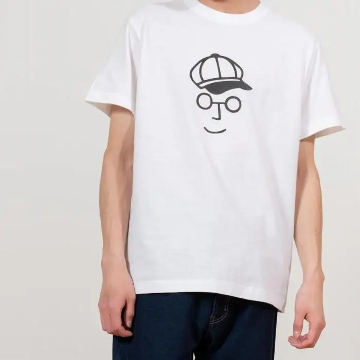 《2》【KEYMEMORY 鎌倉】キャスケットイラストTシャツ WHITE
