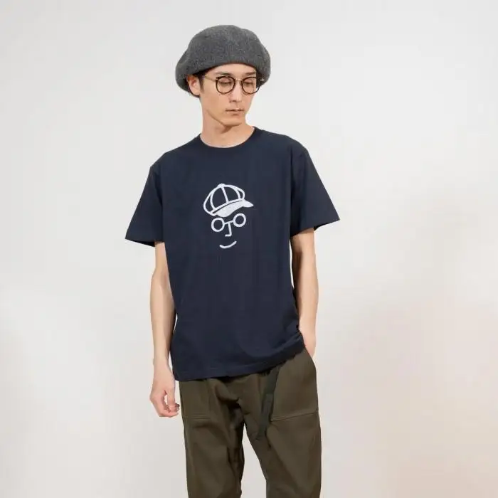 《1》【KEYMEMORY 鎌倉】キャスケットイラストTシャツ NAVY