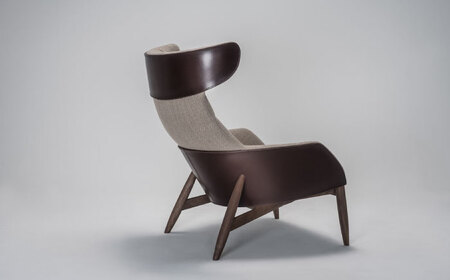 【Ritzwell】BEATRIX HIGH-BACK EASY CHAIR（M）-LEATHER- [AYG053]