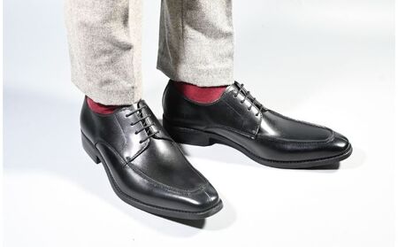 ビジネスシューズ　幅広　AS 580 BL【ブラック】 ファッション ファッション小物 靴 日本製 社会人 メンズ 男性用 紳士靴 牛革 ロングノーズ スタイリッシュ  27cm