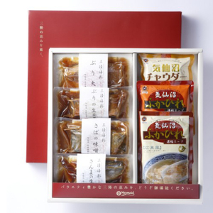 気仙沼ふかひれスープ＆三陸海彩 和風煮魚詰合せ 7種 セット 海鮮 魚貝類 魚介類 ふかひれ サバ味噌 さんま ぶり大根 鰤 ぶり 鯖 さば スープ 惣菜 惣菜レトルト 常備食 常温保存  防災 保存食 ローリングストック 電子レンジ 簡単調理 手軽 岩手県 大船渡市
