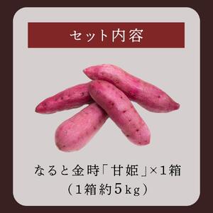 さつまいも なると金時 甘姫 約5kg 1箱  新芋
