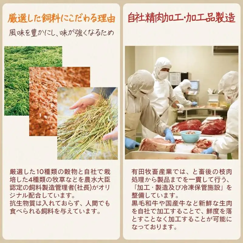 【2ケ月定期便】 黒毛和牛 特選焼肉2種食べ比べ ロース・赤身　国産牛肉 宮崎有田牧場＜14-4a＞