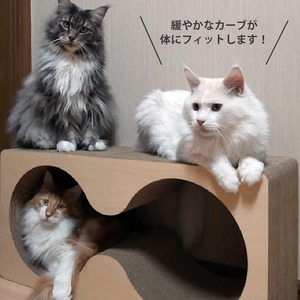猫の爪とぎ　メガネケース（カラー：白） 猫 ねこ ネコ キャット cat 爪とぎ ダンボール 段ボール メガネ 眼鏡 めがね 丈夫 日本製 国産 おもちゃ ペット インテリア 動物 猫用品 猫用玩具 グッズ 愛猫へのプレゼント ペット用品 愛知県 常滑市
