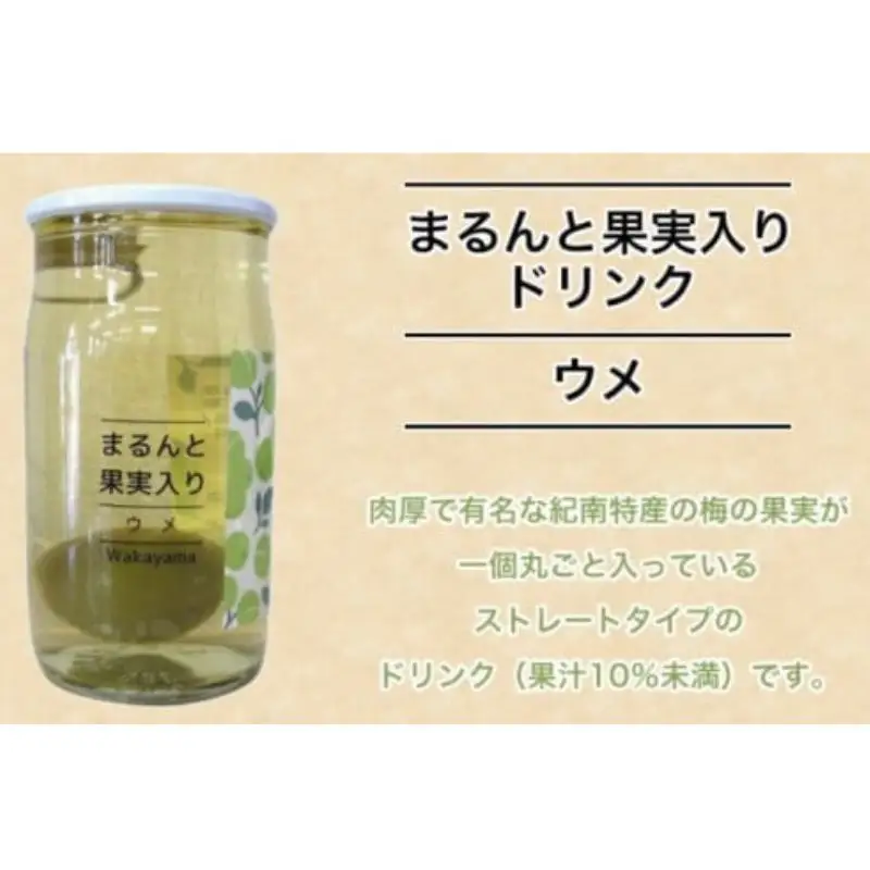 まるんと果実入りドリンク４種10本セット / 田辺市 ドリンク ジュース 果実ドリンク 梅ドリンク きんかんドリンク アセロラドリンク ブルーベリードリンク 梅 きんかん アセロラ ブルーベリー 和歌山県産 沖縄県産 ジュースセット【asr001】