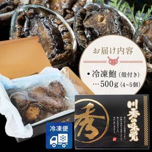 三陸山田産 鮑 冷凍 500g  川秀 年末年始 おせち バター焼き 岩手県 三陸山田 山田町 あわび エゾアワビ 三陸産アワビ 海産品 刺身 刺し身 ステーキ YD-445