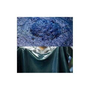 本革 藍染め 絞り オリガミペンケース