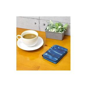本革 藍染め 絞り財布 Indigo W410