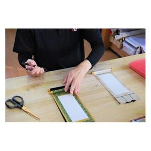 掛もの封筒入(福寿)女流書家の手書きによるモダンなミニ掛軸