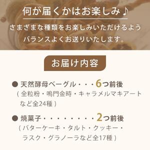 天然酵母ベーグル（約6種）&焼菓子（約2種）おまかせセット（冷凍）