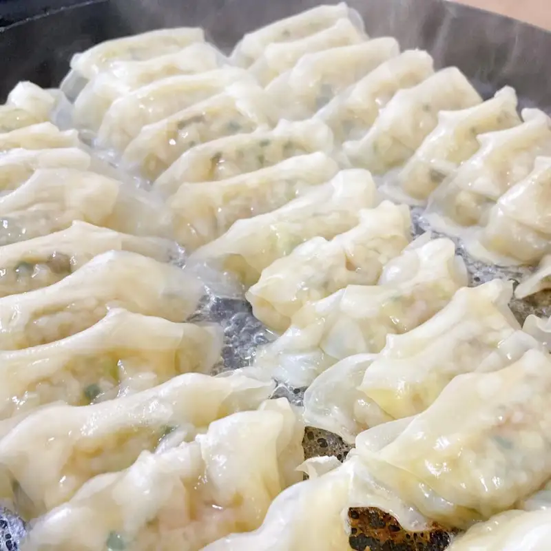 大西の餃子パーティーセット(にんにく餃子・梅餃子)　25個入り×各2パック　計100個 / 和歌山県 田辺市 ぎょうざ ギョウザ ギョーザ にんにく不使用 手作り 紀州うめぶた 紀州南高梅 南高梅 宝梅使用 無添加 冷凍【gyz009-2】
