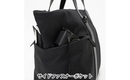 yezoLABO Lake ユーティリティトートバッグ M No.8800177 ファッション小物 リュック かばん 黒 通勤 通学 社会人 学生 出張 旅行 PCが入る ファイル収納 ベルト付き 日本製 国産 北海道 赤平市