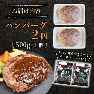 超粗挽きハンバーグ 500g×2 計1kg 沼津 ハンバーグ