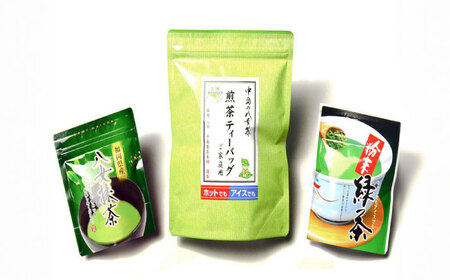 福岡銘茶 八女茶 ティーバッグ付 急須要らずのお手軽セット（便利なチャック付） [ABCJ031] 