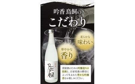 【3ヶ月定期便】 吟香鳥飼 ぎんかとりかい 720ml×2本 25度 米焼酎
