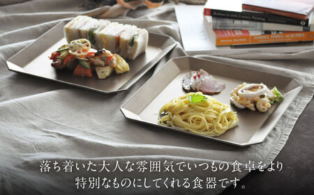 【美濃焼】DesPres-デプレ- 八角 プレートL GOLD 2枚セット｜皿 食器 ワンプレート ランチ プレート 美濃焼 セット デザート インテリア おしゃれ 食器セット お皿セット 皿 陶器 パスタ サラダ パスタ皿 国産 アンティーク風 くすみ シック【丸新製陶】[MAM007]