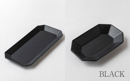 【美濃焼】DesPres-デプレ- 八角 長角 プレートM/S WHITE、BLACK 4枚セット｜食器 皿 ケーキ デザート 美濃焼 取り皿 セット 小皿 ケーキ皿 デザート皿 おしゃれ アンティーク シック 【丸新製陶】[MAM010]
