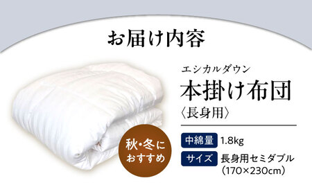 洗える 人工羽毛 掛け布団 長身用セミダブル [BAAK006]掛け布団