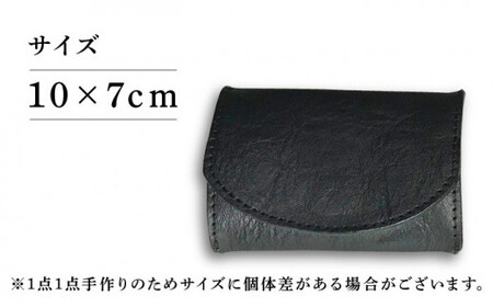 牛革 カード入れ付き コインケース  （キャメル/ブラック） ＜グッピーサウンド＞ [CEV006] コインケース カード入れ