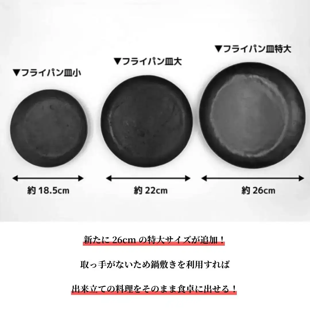 ＊鍛冶屋が叩いた鉄フライパン皿大 22cm アウトドア キャンプ 近藤製作所×村の鍛冶屋