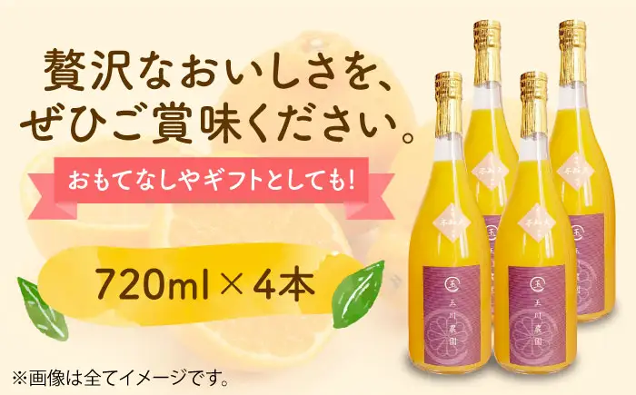 みかんジュース 【先行予約】【4月中旬から順次発送】不知火100％ジュース 720ml×4本 みかんジュース[AGBC001]